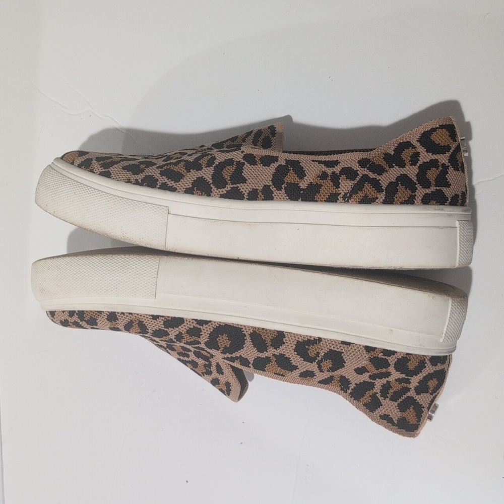 Cheetah Print Steve Madden Knit Sneakers 10 - Picture 8 of 8